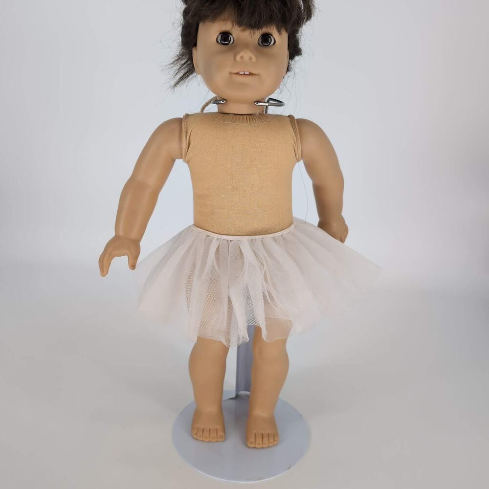 American Girl White Layered Tulle Ballerina Tutu Skirt For 18" Dolls - VGUC